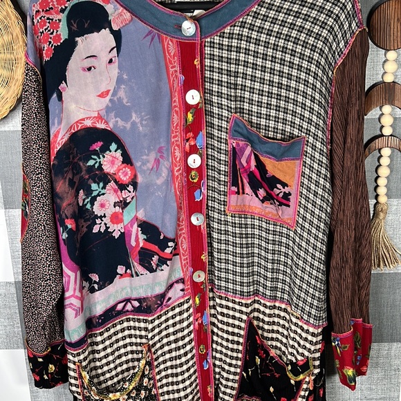 Geisha Rayon HTF Womans Blouse - Picture 2 of 6